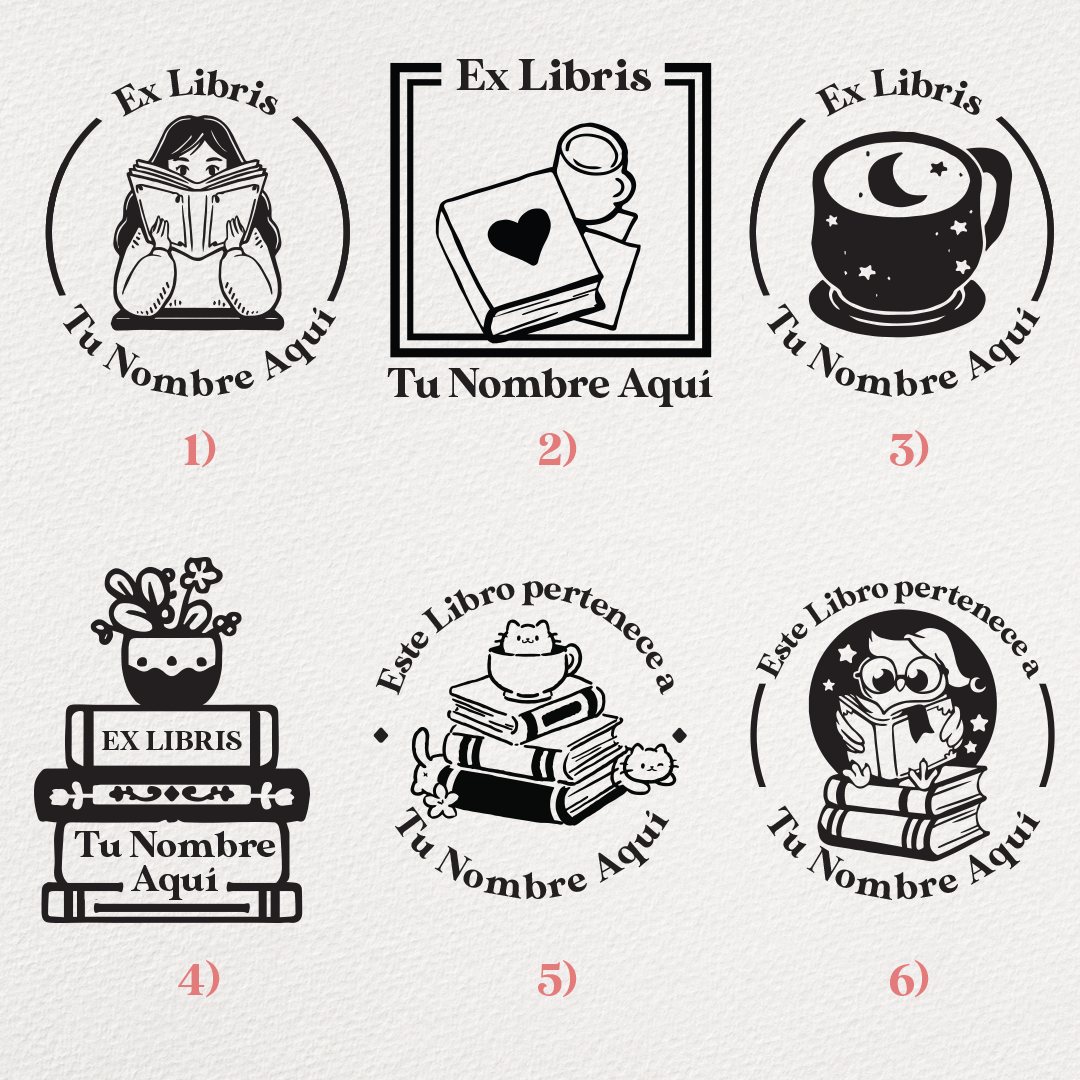 Ex libris personalizados con tu nombre