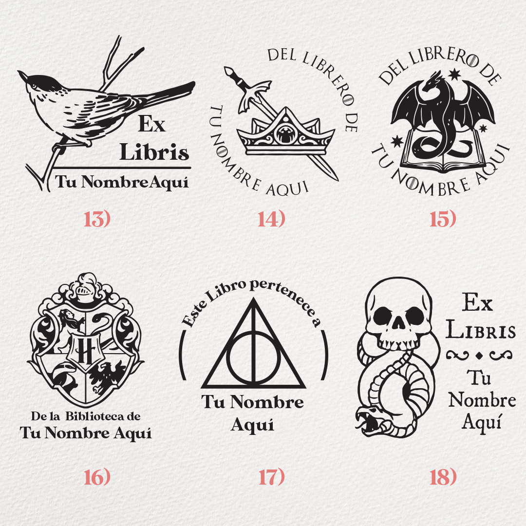 Ex libris personalizados con tu nombre