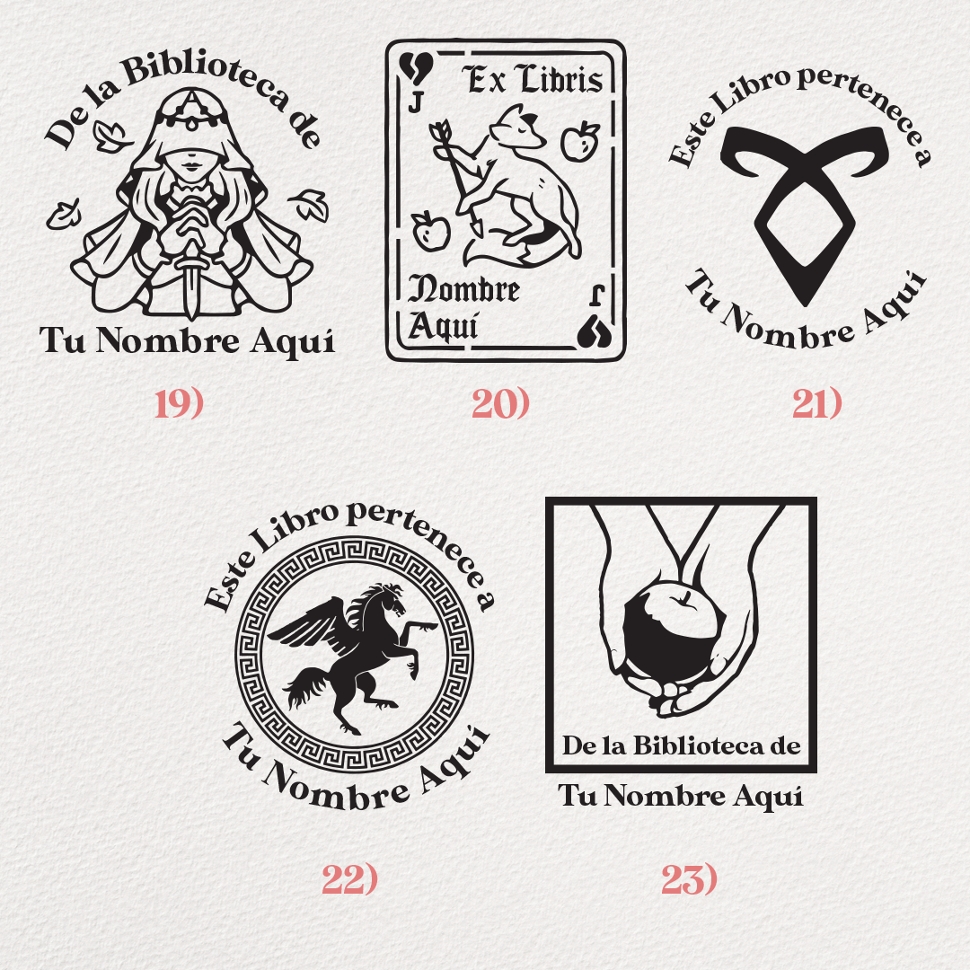 Ex libris personalizados con tu nombre