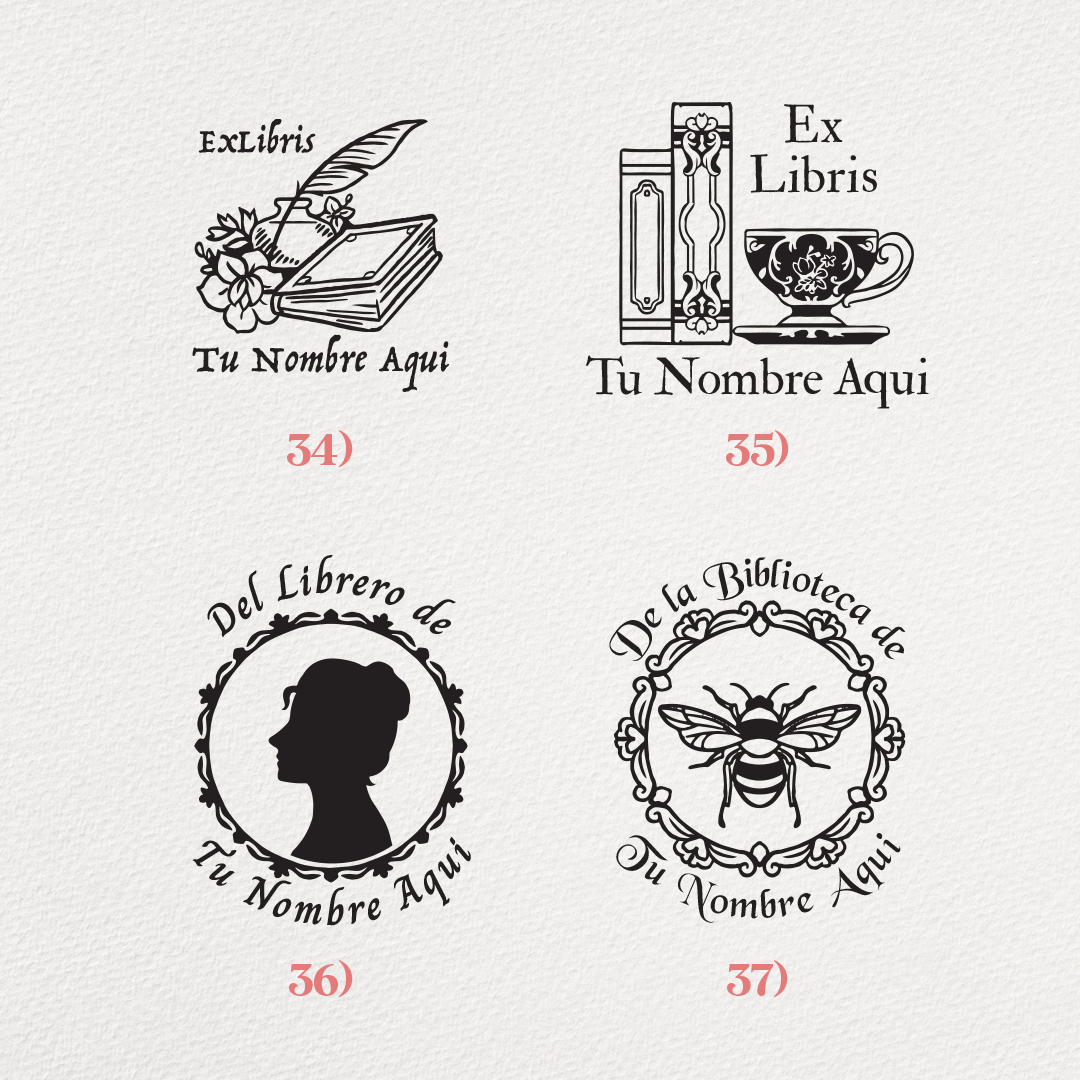 Ex libris personalizados con tu nombre