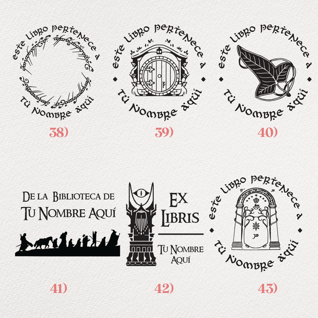 Ex libris personalizados con tu nombre