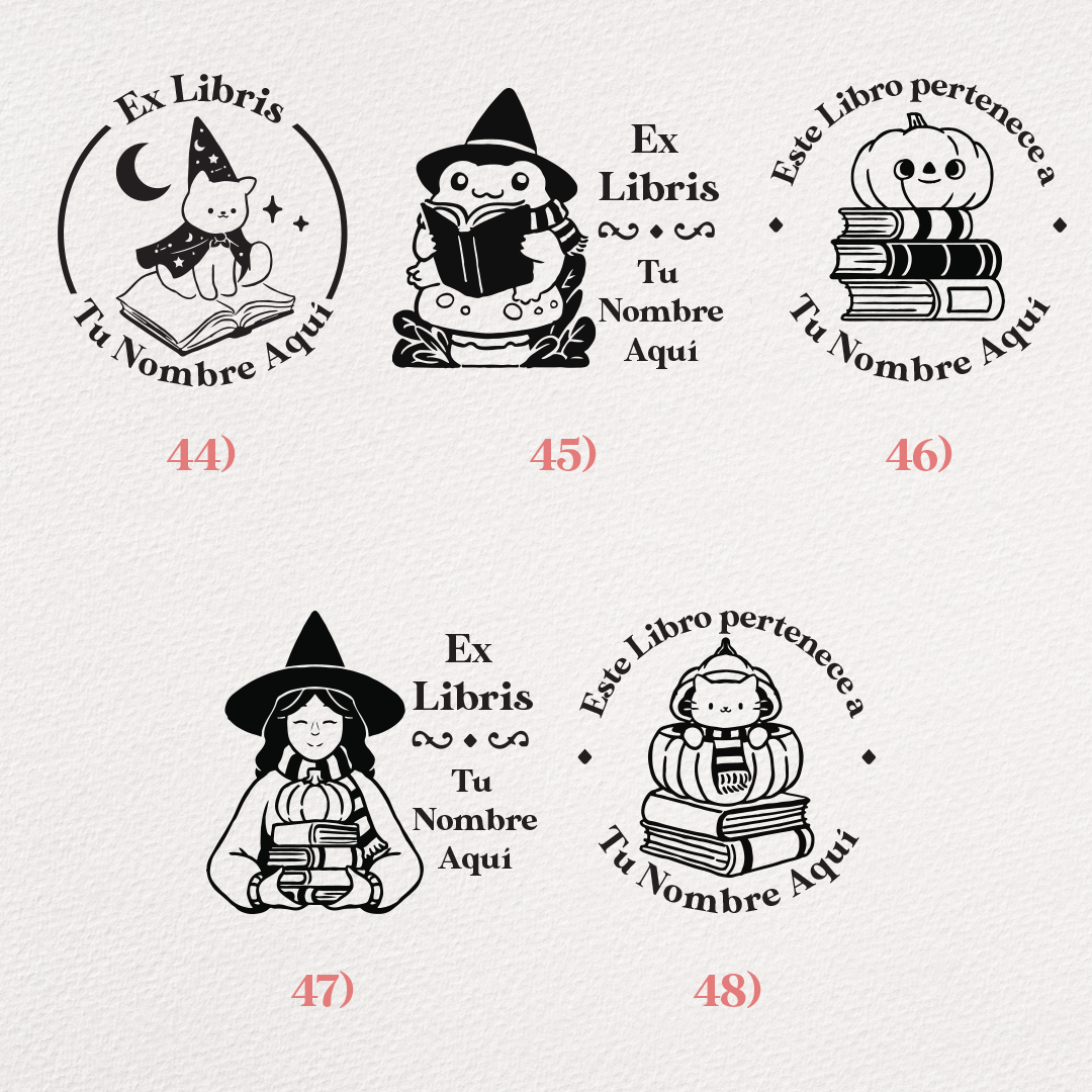 Ex libris personalizados con tu nombre