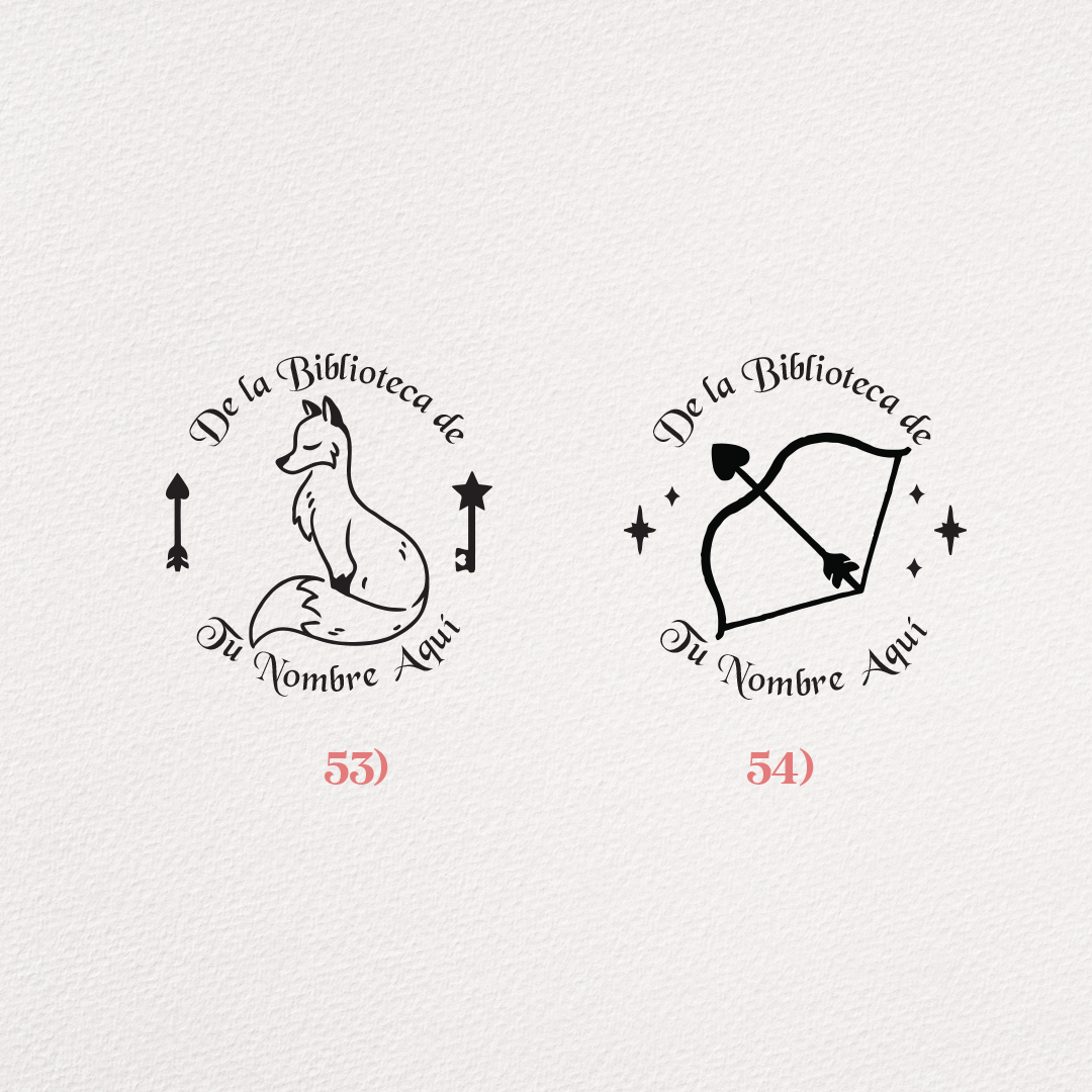 Ex libris personalizados con tu nombre