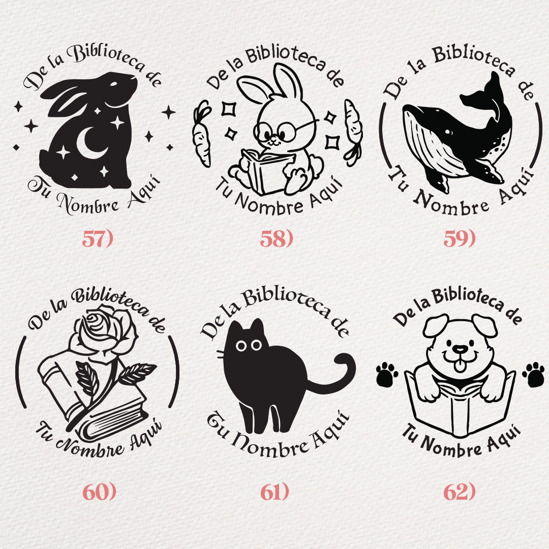 Ex libris personalizados con tu nombre
