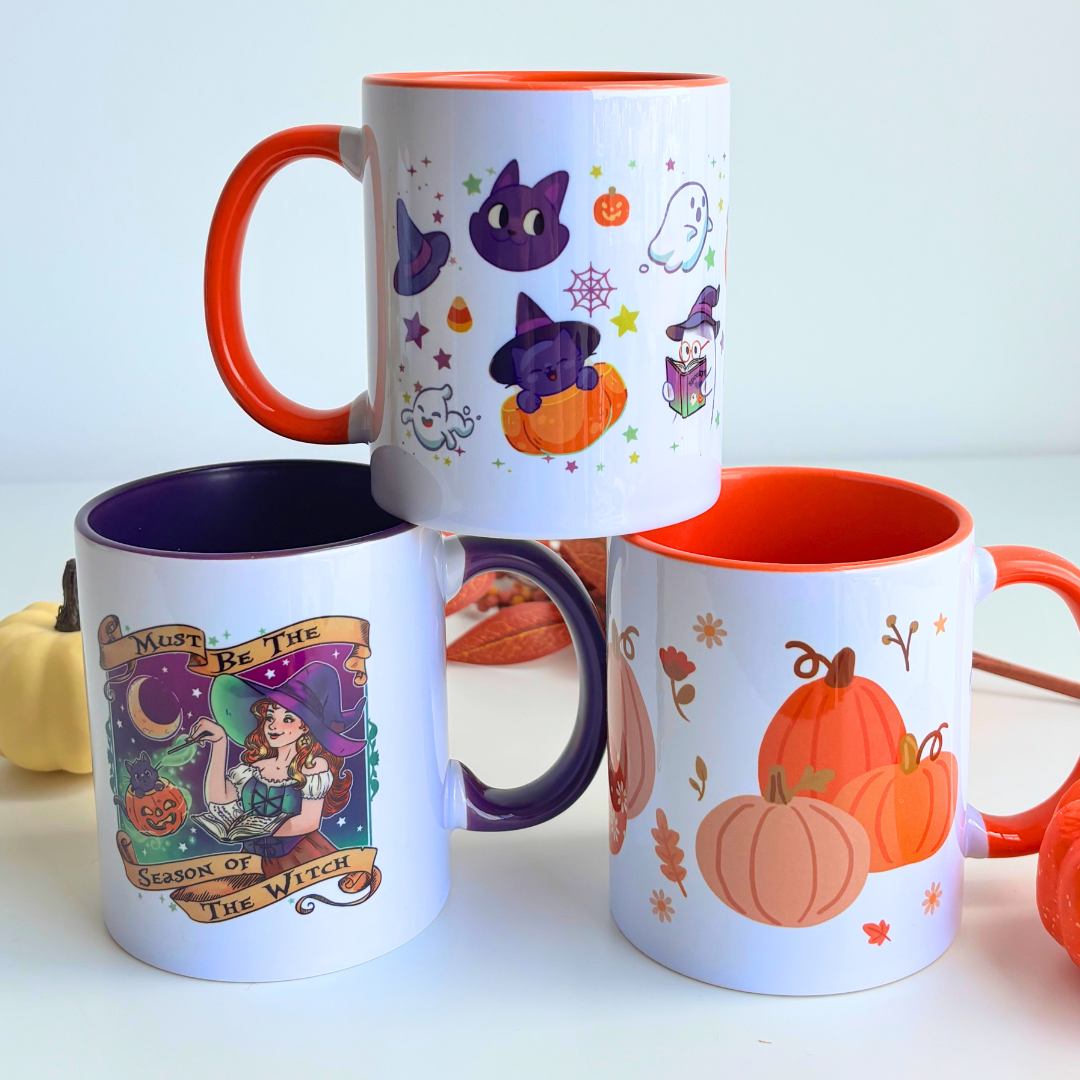 Tazas Spooky otoñal