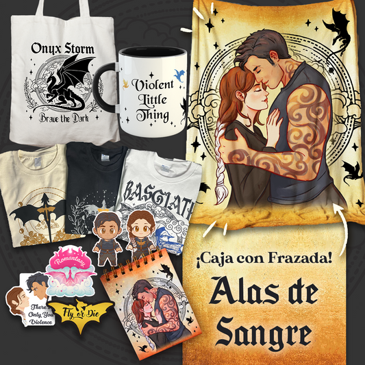 Caja con Frazada Alas de Sangre